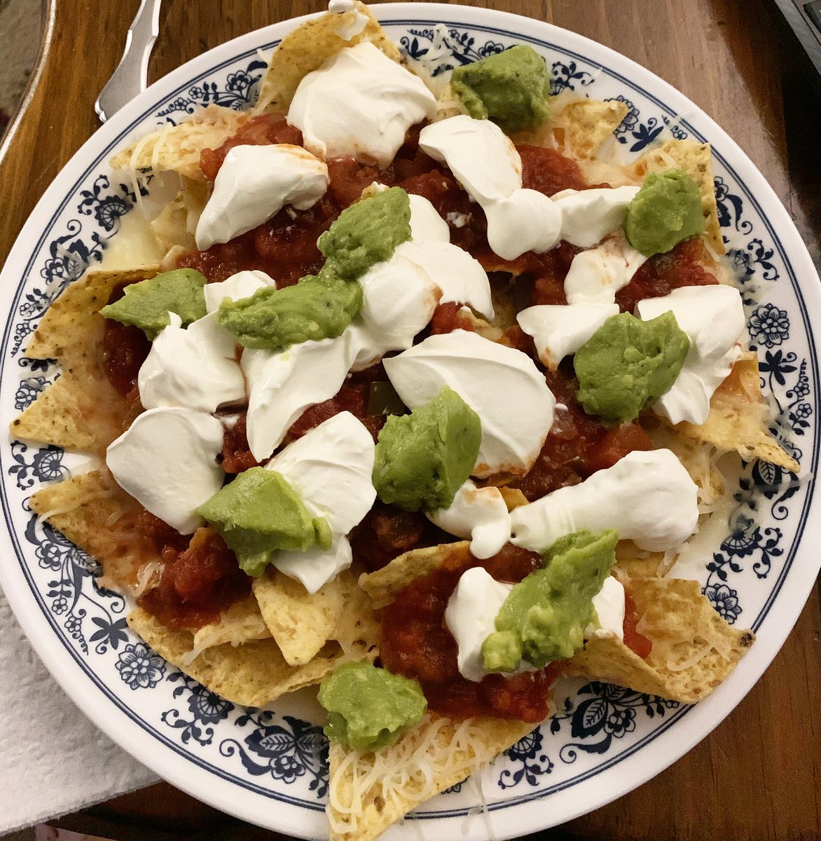 s_a_healey's tweet photo. Nachos fuel creativity. I won’t be convinced otherwise. 😜😋 #nachos #writersfuel #eatingandworking #nomnom #itsoktoindulgesometimes #writerscommunity https://t.co/JbiXKqKqkp