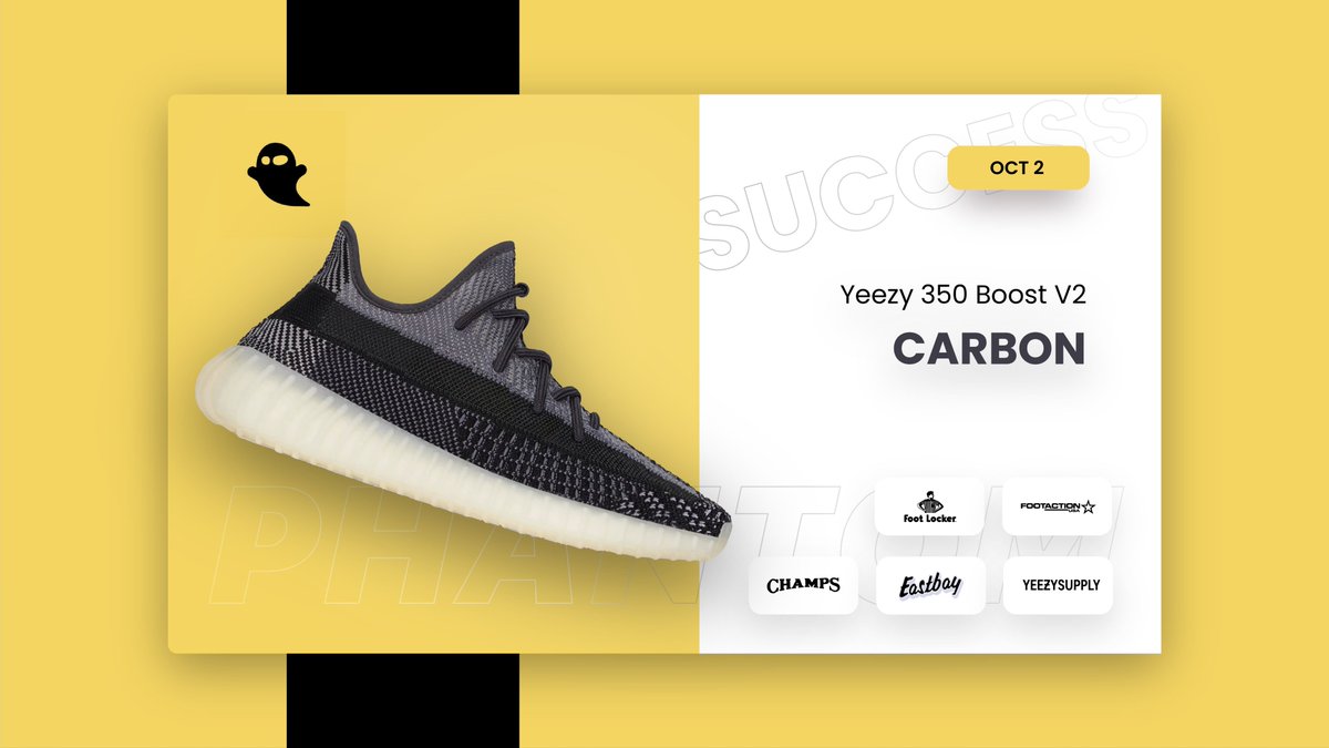 GhostAIO's tweet image. A fantastic start to October, Phantom users checked out thousands of pairs across Footsites &amp;amp; Yeezy Supply today. They also won't have to worry about cancels thanks to our PayPal checkout mode! 🥳 

Our users cannot be stopped. Retweet &amp;amp; Like if you need a Phantom copy. 👻❤️