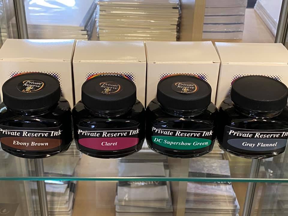 This is the last of the Private Reserve Ink - get all four bottles for $56 which includes FREE SHIPPING.  First order gets them all.
#penloversparadise #pens #fountainpens #writinginstruments #fountainpenink #privatereserveink #bottledink #privatereservebottledink #shoplocal