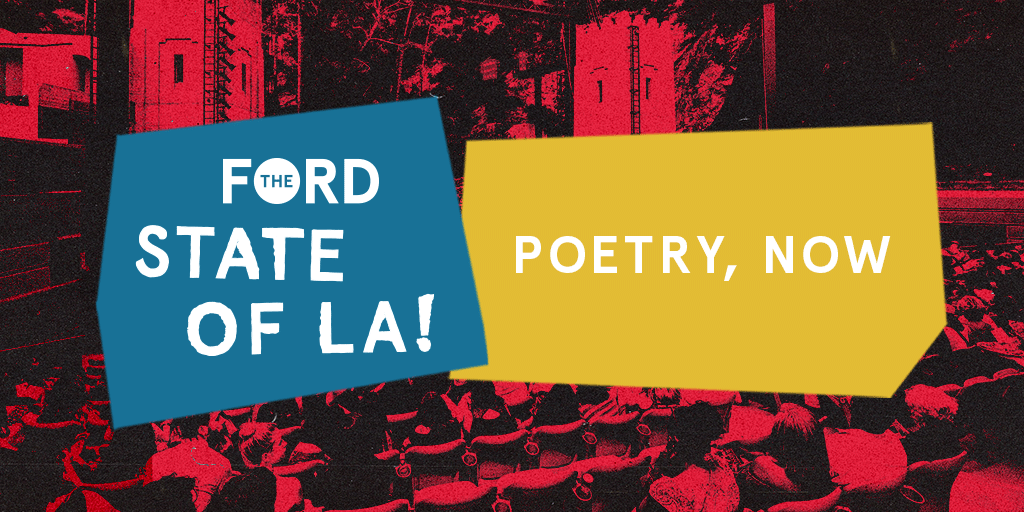 TheFordLA's tweet photo. Some of L.A.’s most prominent poets offer up dynamic performances and their thoughts on the scene. Join us for Poetry, Now on Tuesday, October 6, at 6:30pm on Facebook as part of our State of LA! series. #StateofLA #TheFord
Learn More: https://t.co/V7mAmfd1s7 https://t.co/l6vpb4Q4fc
