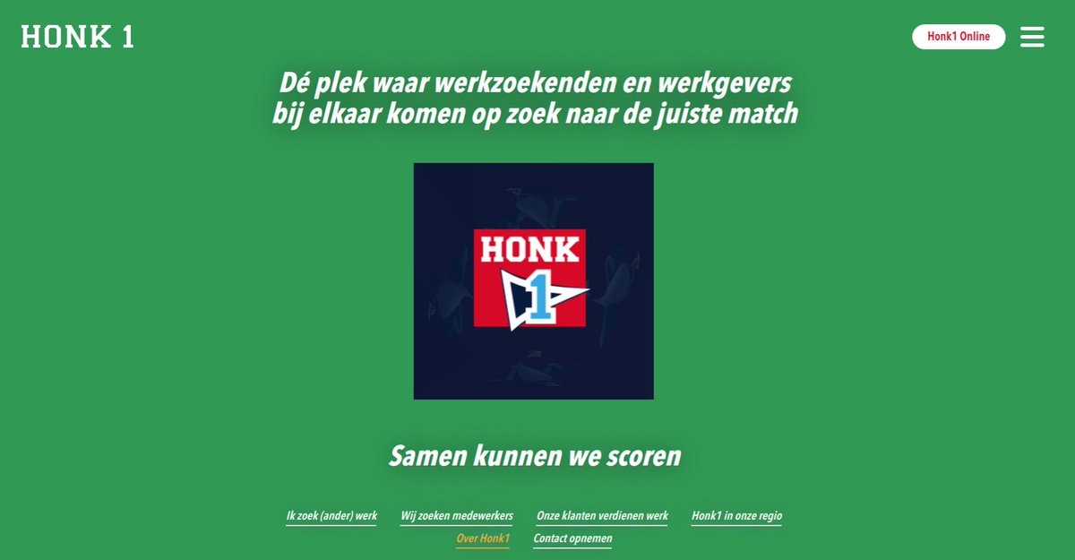 Omdat persoonlijk contact in deze tijd een stuk complexer is, zijn wij druk bezig met het creëren van een online Honk1 omgeving. Binnenkort kun je digitaal gesprekken met scouts voeren, webinairs volgen en nog veel meer. Stay tuned! 👀