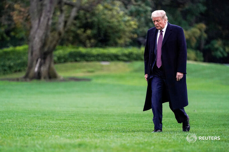 October 1: Trump returns from Bedminster, New Jersey, to the White House. More images from the president's busy week before his COVID-19 diagnosis:  https://reut.rs/2Gc8jbn 