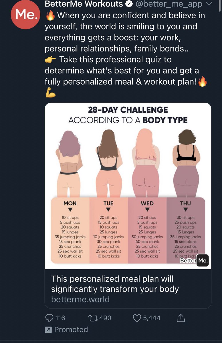 I legit though this was a “28 days to becoming Thicc” challenge.