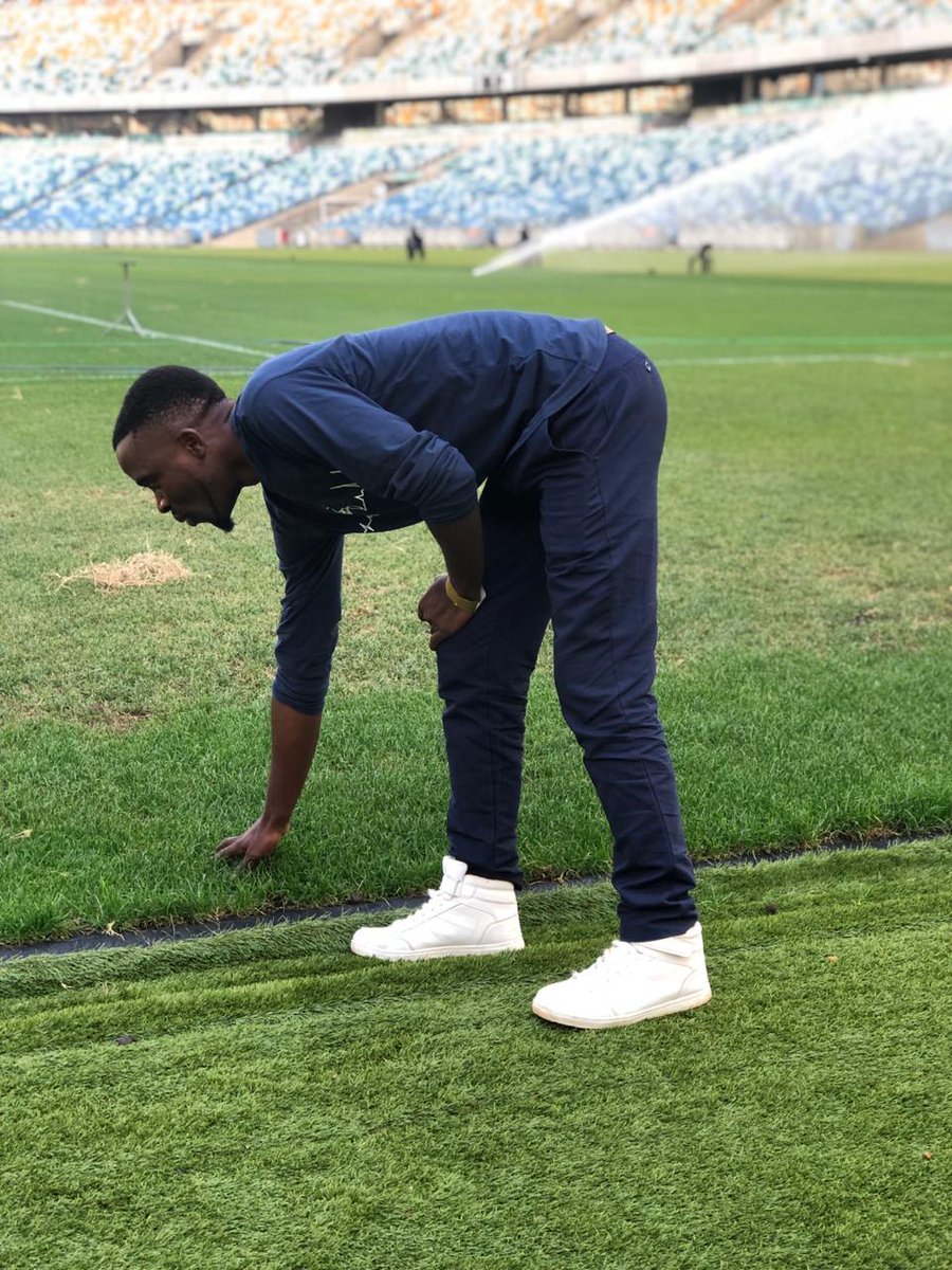 TrevorSidogi's tweet photo. My dream finally came true,i finally touched the ground of Moses Mabhida stadium https://t.co/TBbG04hj5J