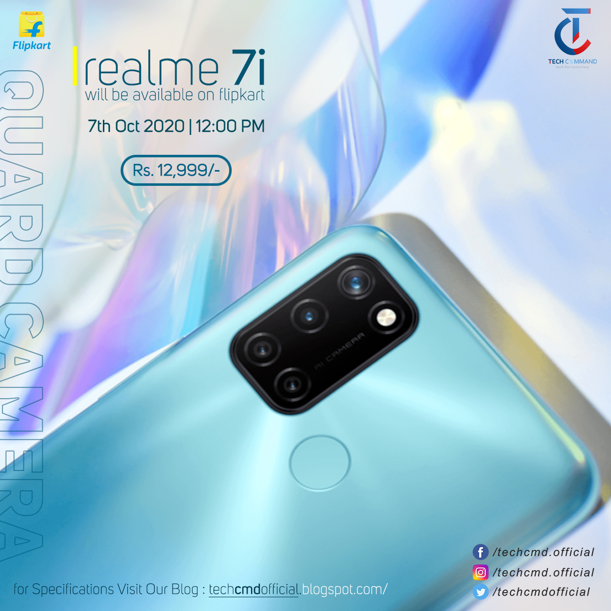 techcmdofficial's tweet image. Realme 7i Price Specifications
Know more : bit.ly/2EUoY2p

| Join |
YouTube (Coming Soon) : bit.ly/35UoILM
Facebook Page : bit.ly/3cuOIPm
Instagram : bit.ly/2Gbavz9

#technews #realme7i #techcmd #realmeprice #realme7inews #realmeupdate