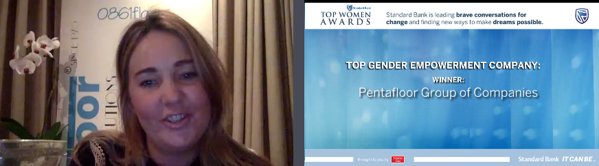 SBTopWomen's tweet photo. Top Gender-empowered Organisation: Resources, Construction &amp; Infrastructure Development goes to Pentafloor Group of Companies

Congratulations @PentaFloorZA!

#SBTopwomen 
#SBTopwomenawards #topwomen #Awards https://t.co/MhLqkY9XP5