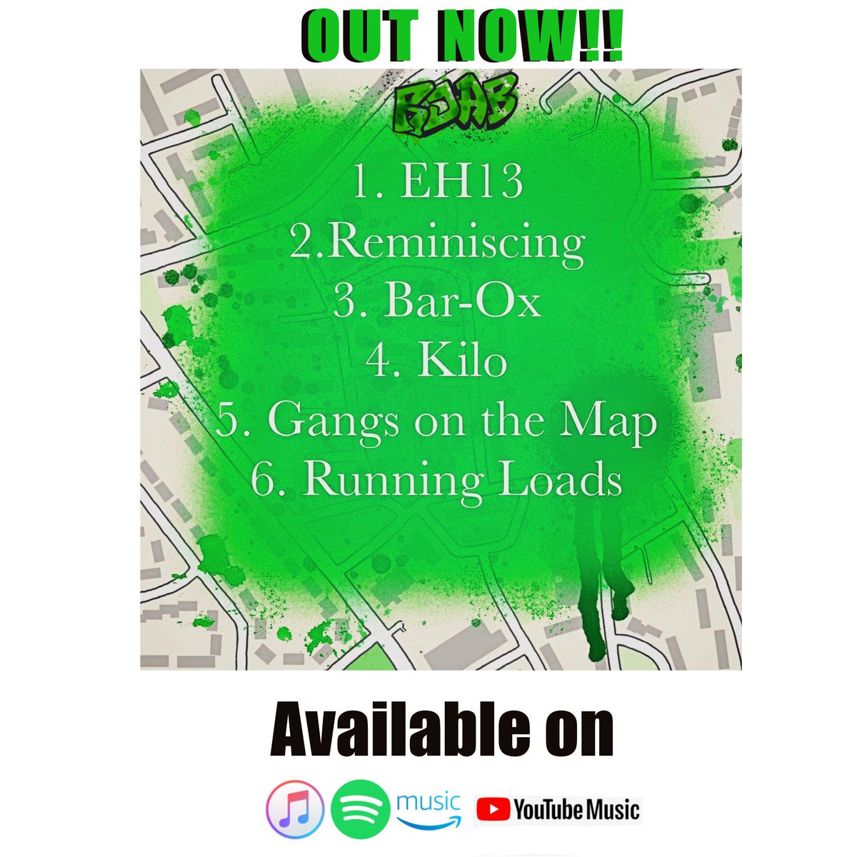 ebrucey_bonus's tweet photo. First EP by @RJABOxG OUT NOW! 
Available on Apple Music, Spotify, Amazon Music and Youtube Music. 

#eh13ep #rjaboxg #newmusic #scottishmusician #scottishrapper https://t.co/kS2po9SNX2