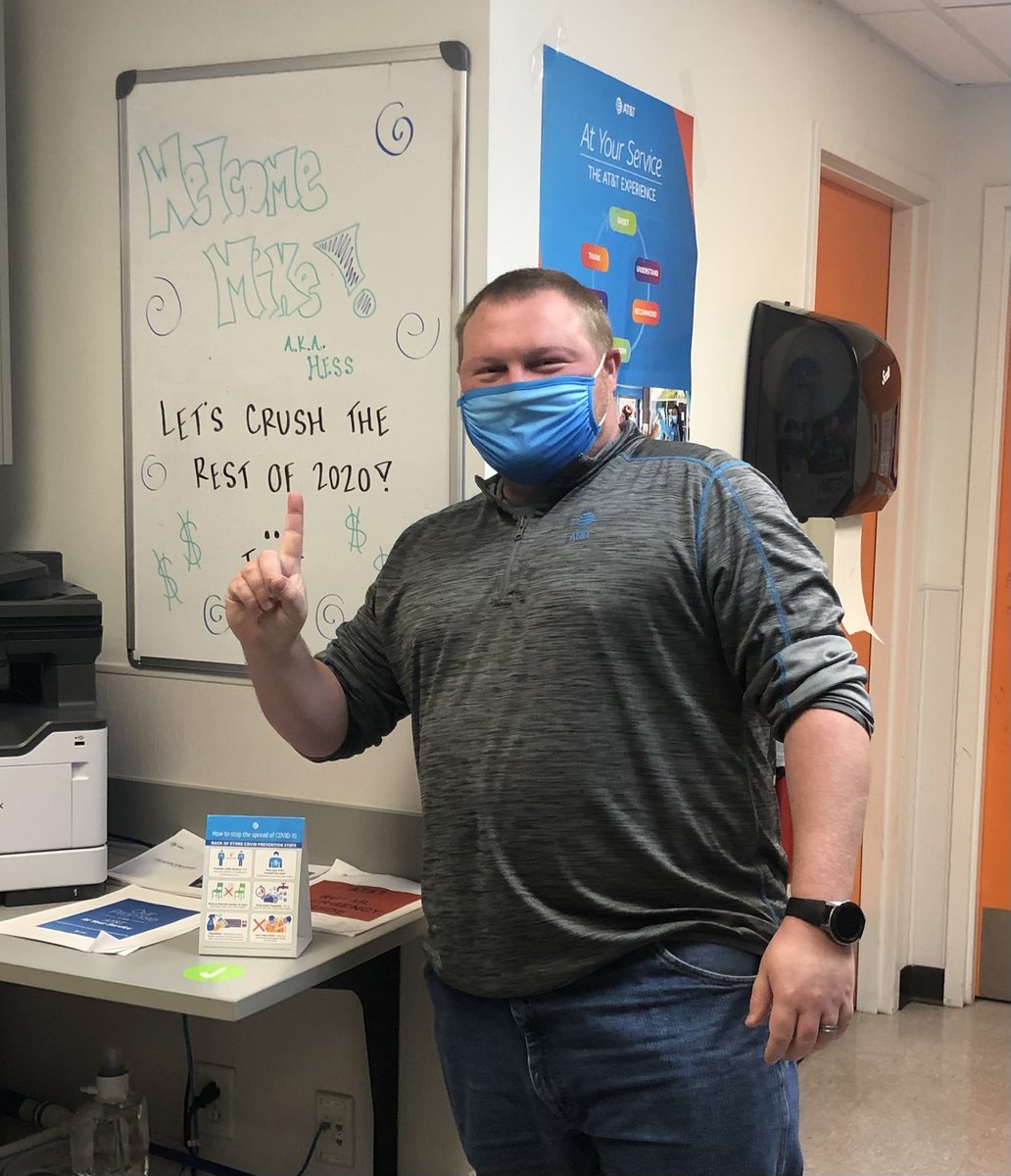 SOH excited to welcome our new ASM Mike! Can’t wait to crush the rest of 2020 with you!🔥 #LifeatATT #TeamELEVATE #SOHelite #unstOHPAble