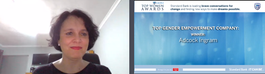 SBTopWomen's tweet photo. Top Gender-empowered Organisation: Health &amp; Pharmaceutical goes to Adcock Ingram 

Congratulations @AdcockIngram!

#SBTopwomen 
#SBTopwomenawards #topwomen #Awards https://t.co/eHxtjv3Omj