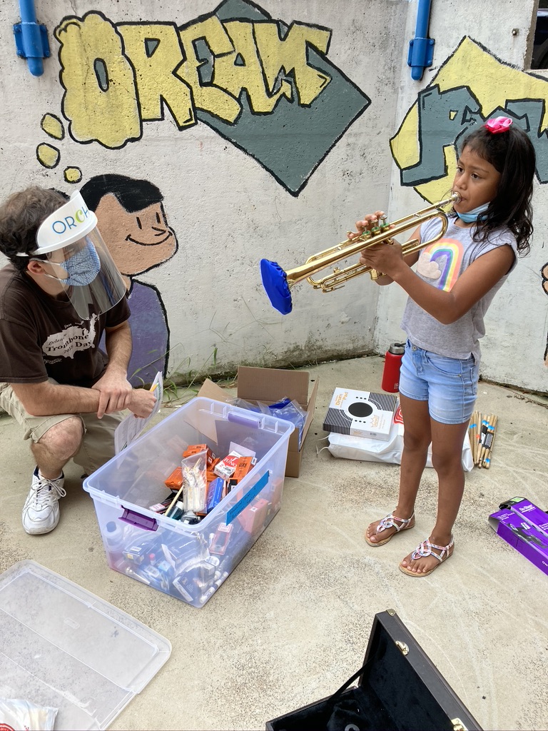 Distribution Days were a success! A huge thank you to Shield Pals for the face shields and bell covers, ensuring our students and staff remained safe while picking up supplies for program!