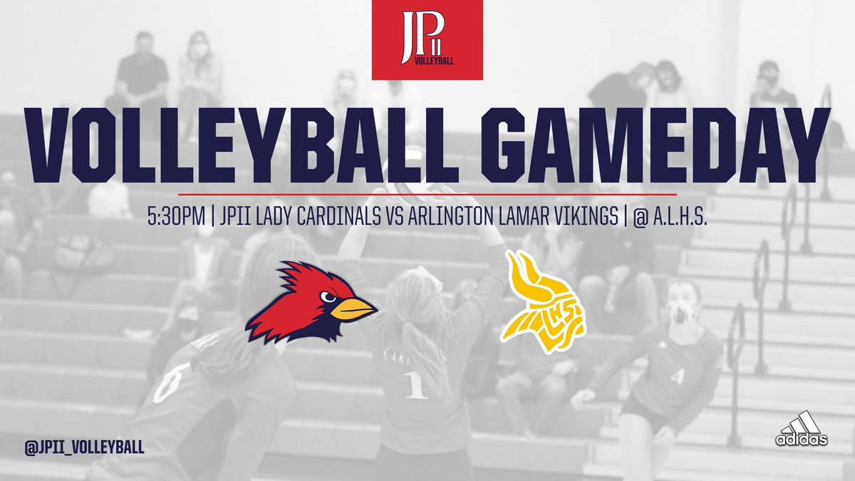 JPIIHSSports's tweet image. It&apos;s gameday! @JPII_Volleyball takes on its final non-district opponent tonight against Arlington Lamar, keep it going ladies! #OutWorkEveryone

⌚️ Varsity 5:30PM, JV &amp;amp; Freshman Red 7PM
📍 @LamarHigh
🆚 @lhs_volleyball