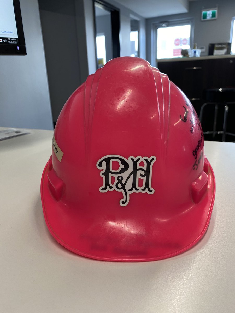 The pink hard hat retires today! It’s been a great run at P&amp;H Kerwood. Going to miss the customers, coworkers and truckers I’ve met along the way. Onto the next adventure!