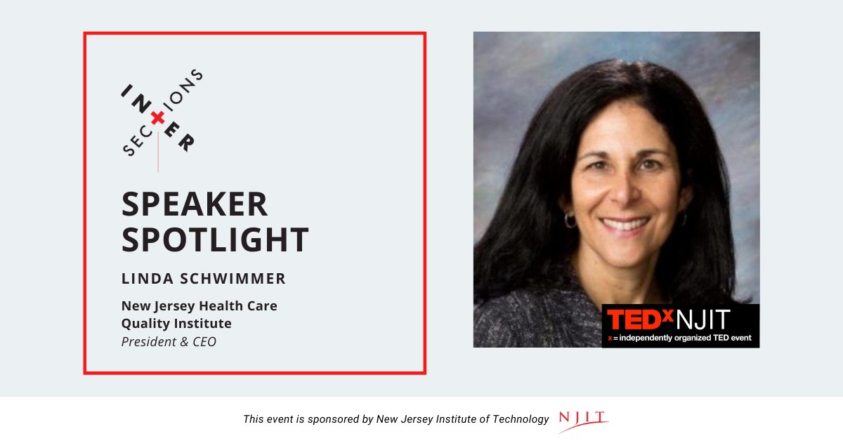 Join us next Saturday, October 10th to see <a href="/schwimmer_linda/">Linda J Schwimmer</a>, President and CEO of the <a href="/NJHCQI/">NJHCQI</a> talk about how "Data Analytics Help Us Pinpoint Opportunities to Improve Community Health &amp; Wellness". Register now! tedxnjit.com