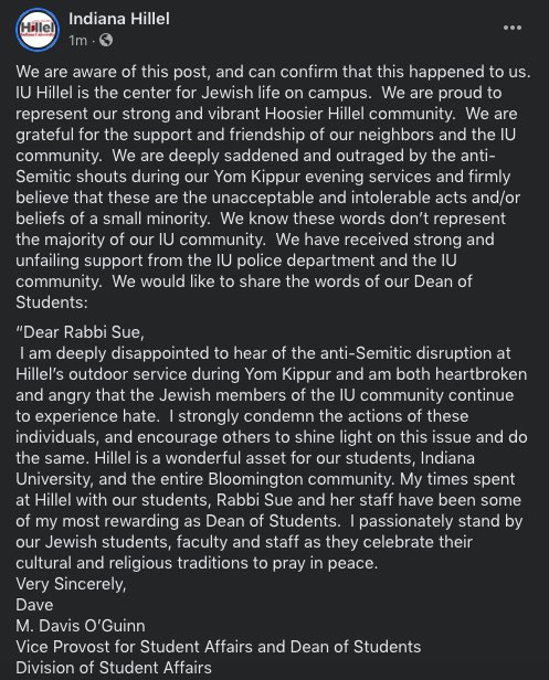 Indiana Hillel (@indianahillel) on Twitter photo 