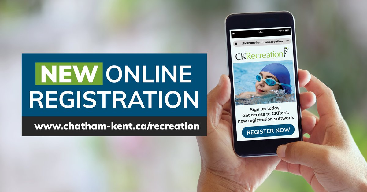 Want to go for a swim? The Blenheim Gable Rees Rotary Pool will be open for pre-registered swims soon. Please create an account on our new online registration software. Old user accounts are no longer valid. Visit chatham-kent.ca/recreation to set up your account today!