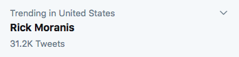 TheJasonOffutt's tweet photo. Rick Moranis is trending in the United States. I'm going to click on this, and if it's something bad, 2020, I'm going to punch you right in the 'nads. #rickmoranis #canada #myfavoritecanadian https://t.co/gg40p8s88n