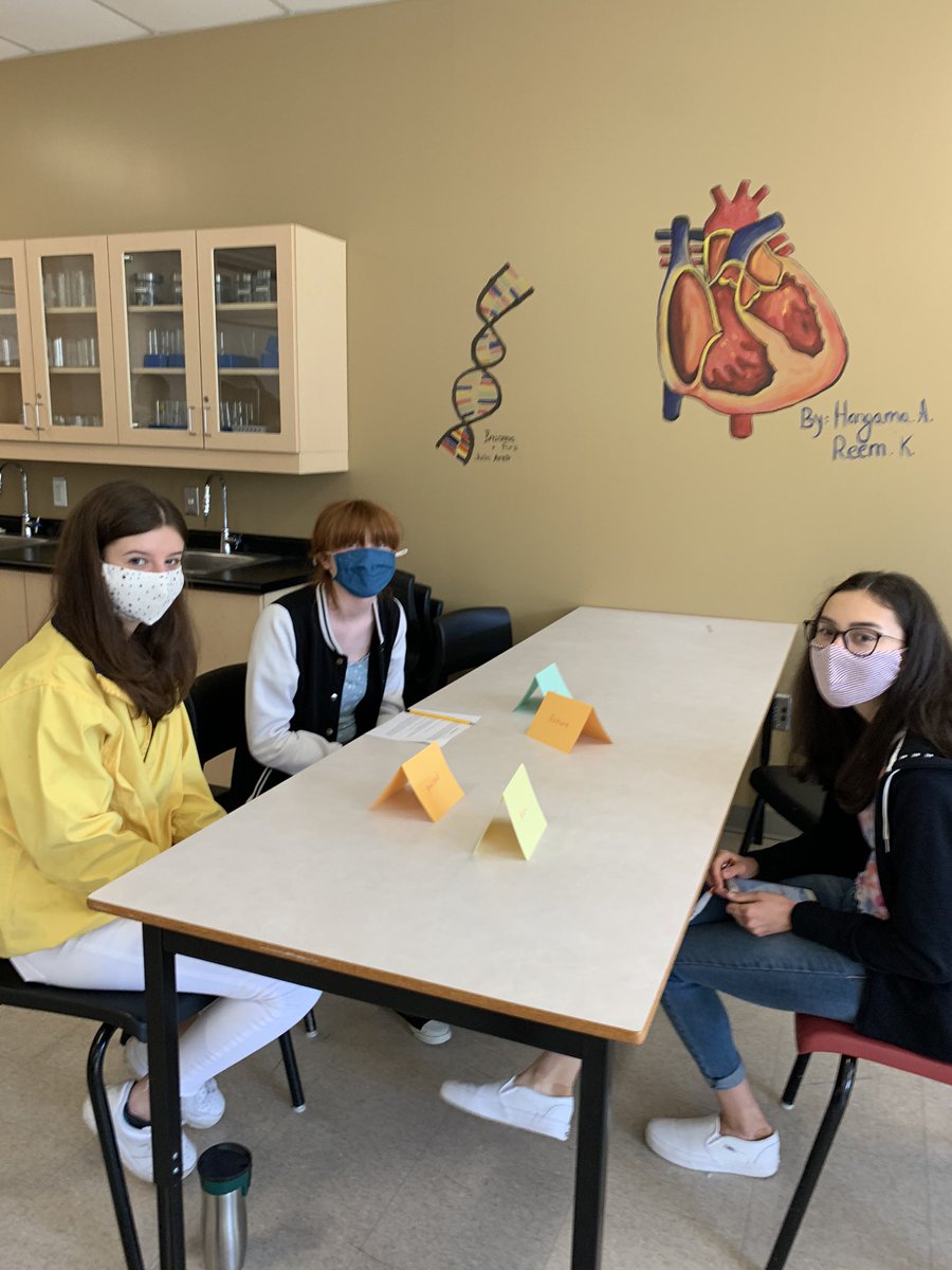 BiowithGoora's tweet photo. Bio 12 students modelling protein synthesis in the lab today. #bioisfun  @HalifaxWestHS https://t.co/FrW9zXcFHU