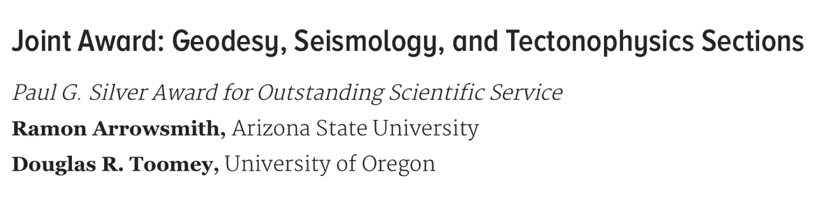 Dept of Earth Sciences, Univ of Oregon (@uo_geology) on Twitter photo Congrats to <a href="/drtoomey/">Doug Toomey</a> for being honored with AGU's Paul Silver Award for service to his community and all Oregonians! Congrats to <a href="/drtoomey/">Doug Toomey</a> for being honored with AGU's Paul Silver Award for service to his community and all Oregonians!