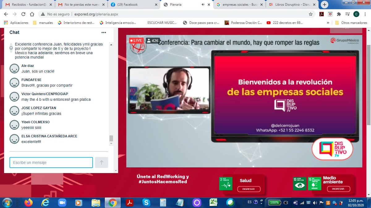 FuertesCarmina's tweet photo. @delcerrojuan #expored Juan del Cerro participando en Expo red de Asociaciones 2020 Grupo México https://t.co/SSi5teLJE7