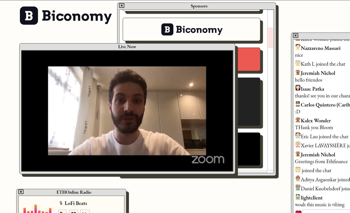 Next sponsor: the team presenting  @biconomy Thanks for sponsoring  #ETHOnline!