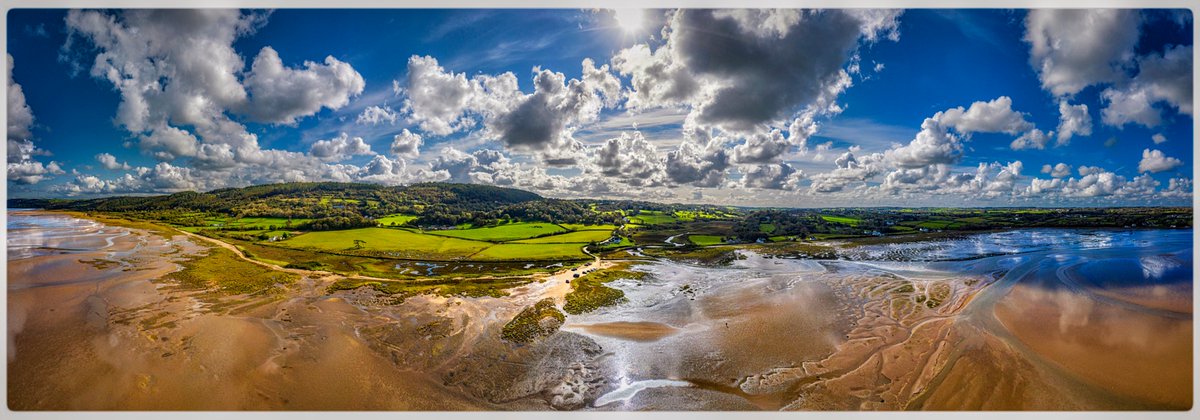 Red Wharf Bay in Anglesey courtesy <a href="/OffWorldPhotos/">off.world.photos</a> - great panoramic view #WelshPassion #PeoplewithPassion #ItsyourWales