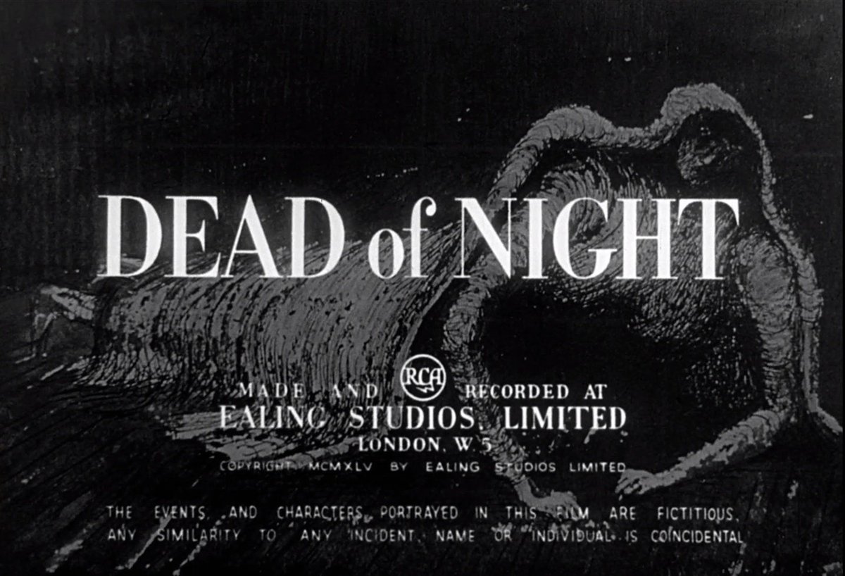 2/31 DEAD OF NIGHT (1945)An architect arrives at a remote mansion with the feeling that he's been there before and that his visit has ended in violence. An anthology horror film with a linking narrative and an effective ending that draws a perfect circle. #31DaysOfHalloween