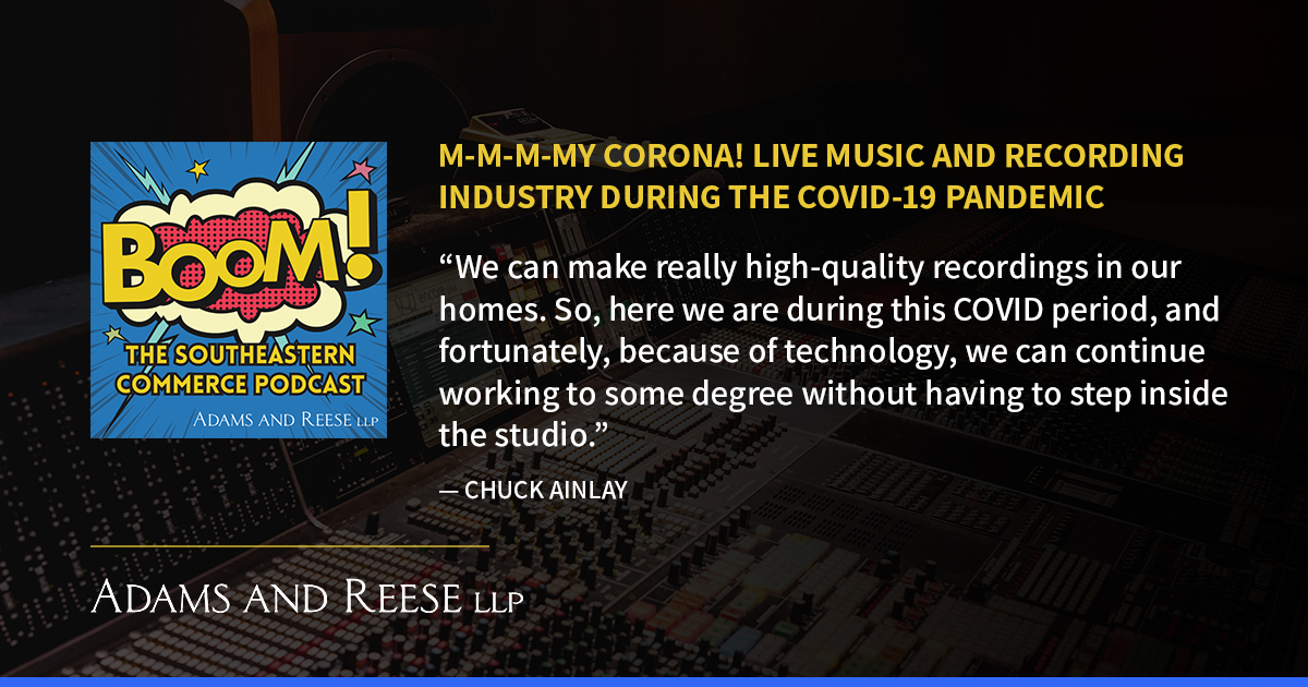 adamsandreese's tweet photo. What's happening on #musicrow these days? Hear from award-winning producers and engineers Chuck Ainlay and Jeff Balding as they talk about how #COVID19 is shaping the production and promotion of new music. LISTEN: https://t.co/CiyfVMWOhn #musicindustry #southeasterncommerce https://t.co/2x1ab4WXcv