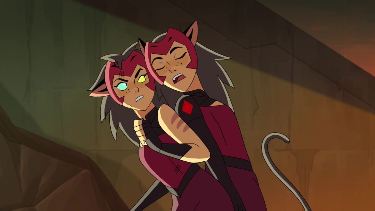 thetroublezine's tweet photo. Getting into Catra's psyche sure was an EXPERIENCE, but a rewarding one. They got into Catra's skin so well that even the people close to her fell for it. #VoteCatra #Catra #DoubleTrouble #SheerTouble #SheRa https://t.co/swfIC9A51X