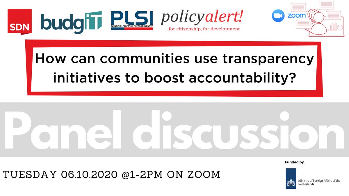 Join us to find out how our panelists, and their organisations, help civil society and communities affected by the oil and gas industry make use of transparency initiatives to enact changes on the ground in the Niger Delta. 

Register here to participate: bit.ly/30sf6Ey