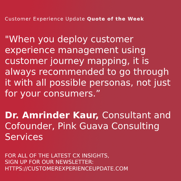 CXupdate's tweet photo. An article by Dr. Amrinder Kaur of @PinkGConsulting has just been nominated for our #CustomerExperienceUpdate 2020 MVP awards! Submit an article here and have it featured in our next #QuoteoftheWeek: https://t.co/sNpGaIsxUY https://t.co/gFzIJnNqxF