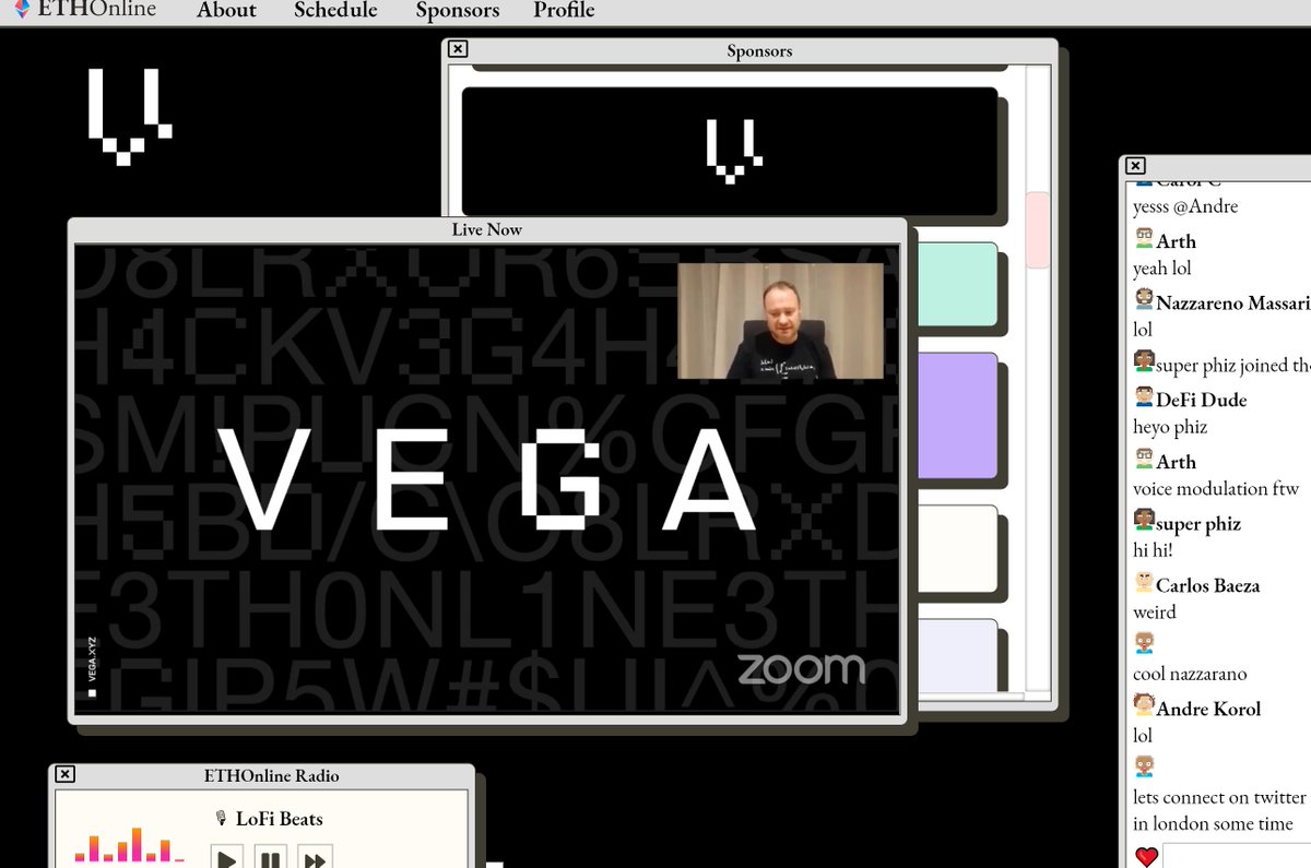 Last sponsor up:  @barnabee introducing  @vegaprotocol Thanks for supporting  #ETHOnline!