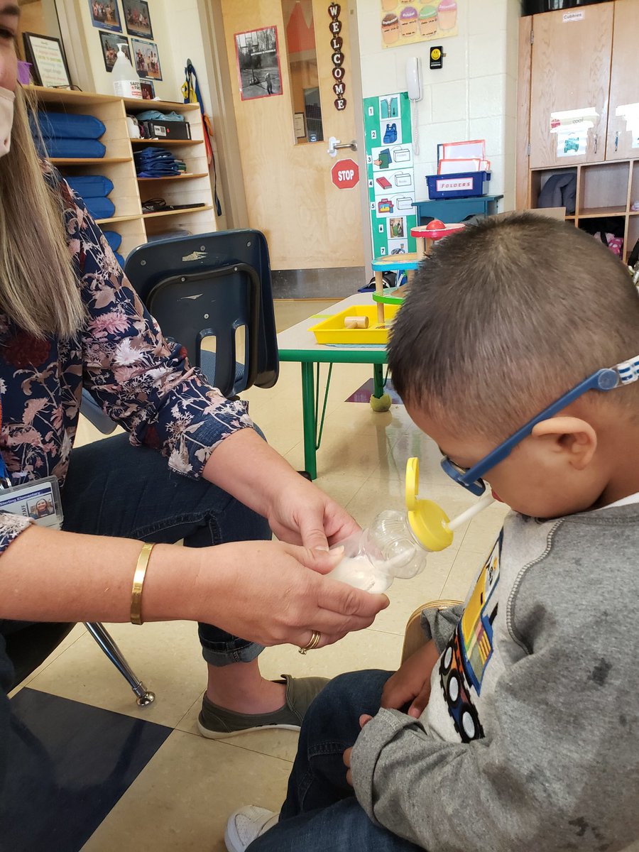 ewilliamssped's tweet photo. And this why I am so glad my students are back! #tryingnewfoods #learningtosuckfromastraw #learningtowalk #learningtocommunicate. #learning #earlyintervention @SterlingElemen1 @CharMeckSchools https://t.co/bWYRSS3AQ8
