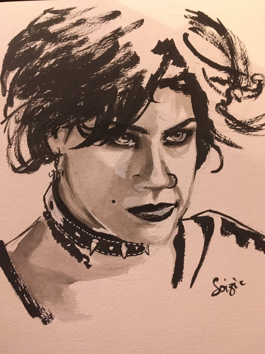 tempetedigitale's tweet photo. Deuxieme jour de #inktober2020 #witchtober #cursedwitch hommage a Fairuza Balk dans son role dans The Craft <3 https://t.co/hkuEPQ8GuI