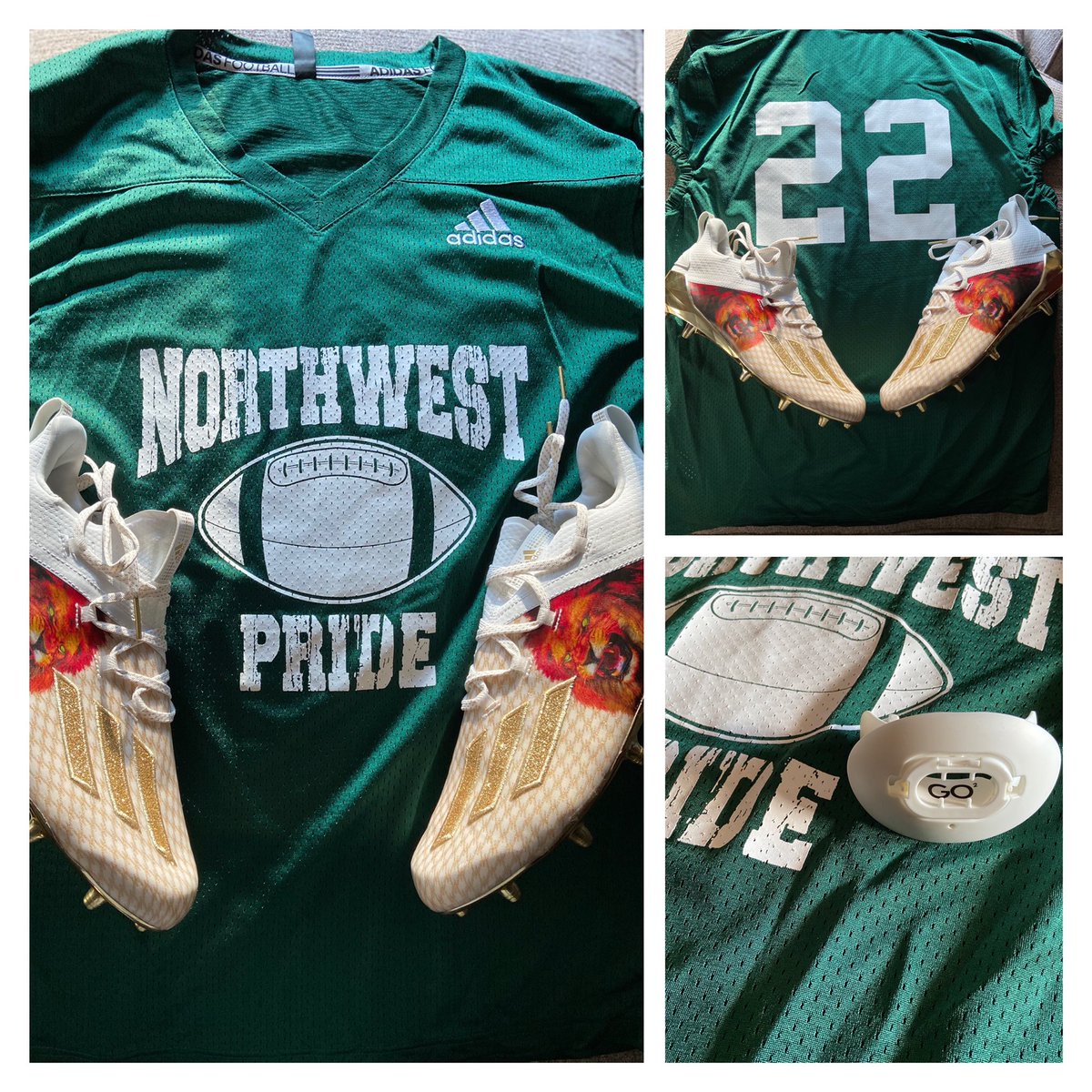 guccigirl1977's tweet photo. You know what time it is!!! ๐ 7v7 #NorthwestCatholic #Football #Pride #RunningBack #22 #Lions @NWC_athletics https://t.co/MxC8HchU1v