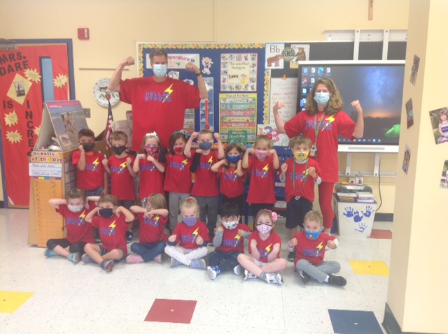 Pre-K4S wore their "Kellan Strong" shirts this week in support of their classmate, sending him their love and good vibes! #KellanStrong