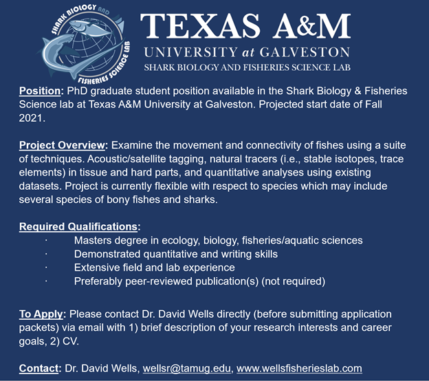 #PhDOpportunity We are seeking a Ph.D. student to join our lab! Please see the overview and qualifications below. Please note we are seeking those who will have their Masters degree by Fall 2021. Please retweet and share!