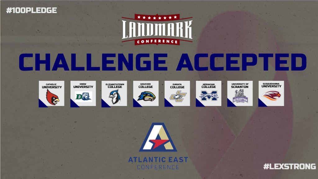 LandmarkConf's tweet photo. @TheAtlanticEast 🚨 CHALLENGE ACCEPTED 🚨
All eight #LandmarkFH programs are happy to accept @TheAtlanticEast #100Pledge challenge
#LexStrong // #D3fh // #D3 https://t.co/NDnVW0nL4a
