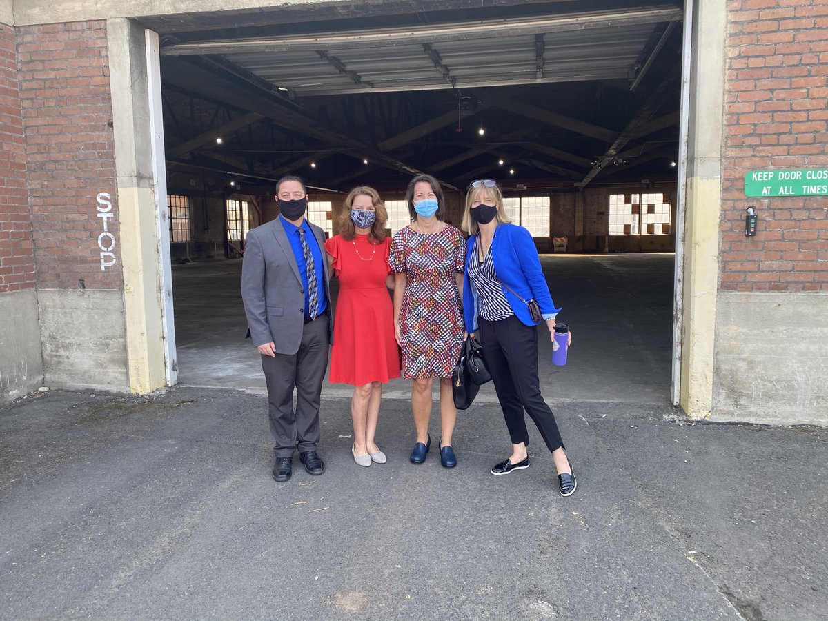 PioneerWA's tweet photo. The #Spokane team pictured at the groundbreaking ceremony for the new #MentalHealth #CrisisStabilization Facility. L to R: Dan Sigler, Spokane regional director, Pioneer; Spokane County Commissioner Mary Kuney; Ariane Schmidt, #SpokaneCounty; Kirsten Gable, Sapere Consulting. https://t.co/o57oPdX68s