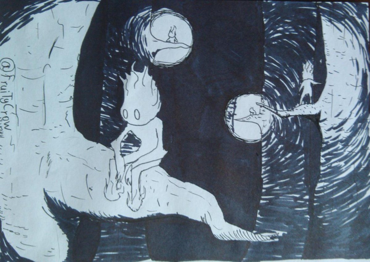 UnusualCrow's tweet photo. Day 2:Wisp
#Inktober #inktober2020wisp #inktober2020day2 #drawtober2020 #drawtober #day2wisp https://t.co/PzzoTj58NE