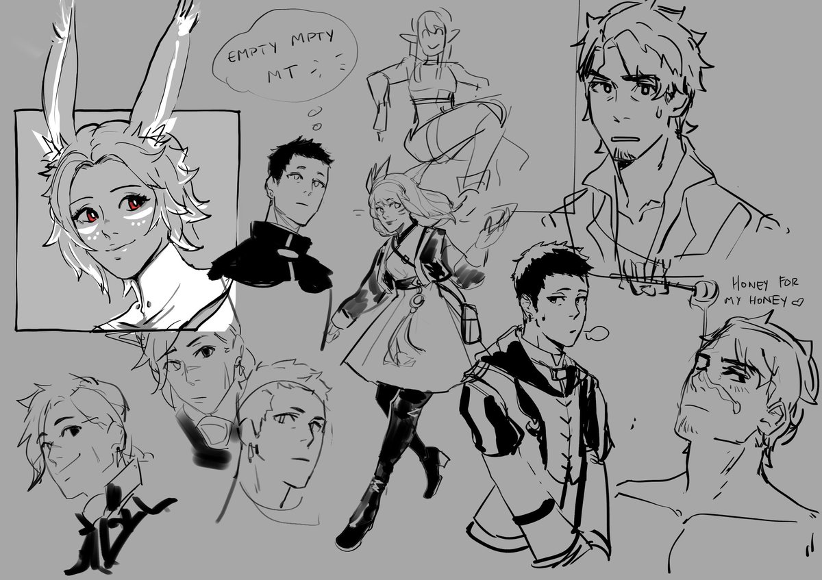it feels like didn't draw SHITE last month 