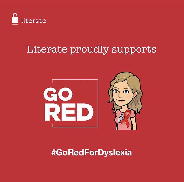October is dyslexia awareness month. #GoRedForDyslexia