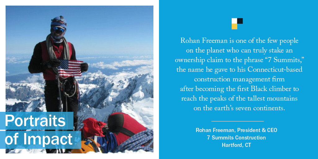 LISC_HQ's tweet photo. We’re honored to support #7Summit’s founder and pioneering climber @RohanAFreeman’s commitment to teamwork, both in life and in business. With a @Lowes-LISC #SmallBizRecovery fund grant, his construction firm didn’t have to lay off a single employee. #BlackOwnedBusiness https://t.co/pCAquxPVTP