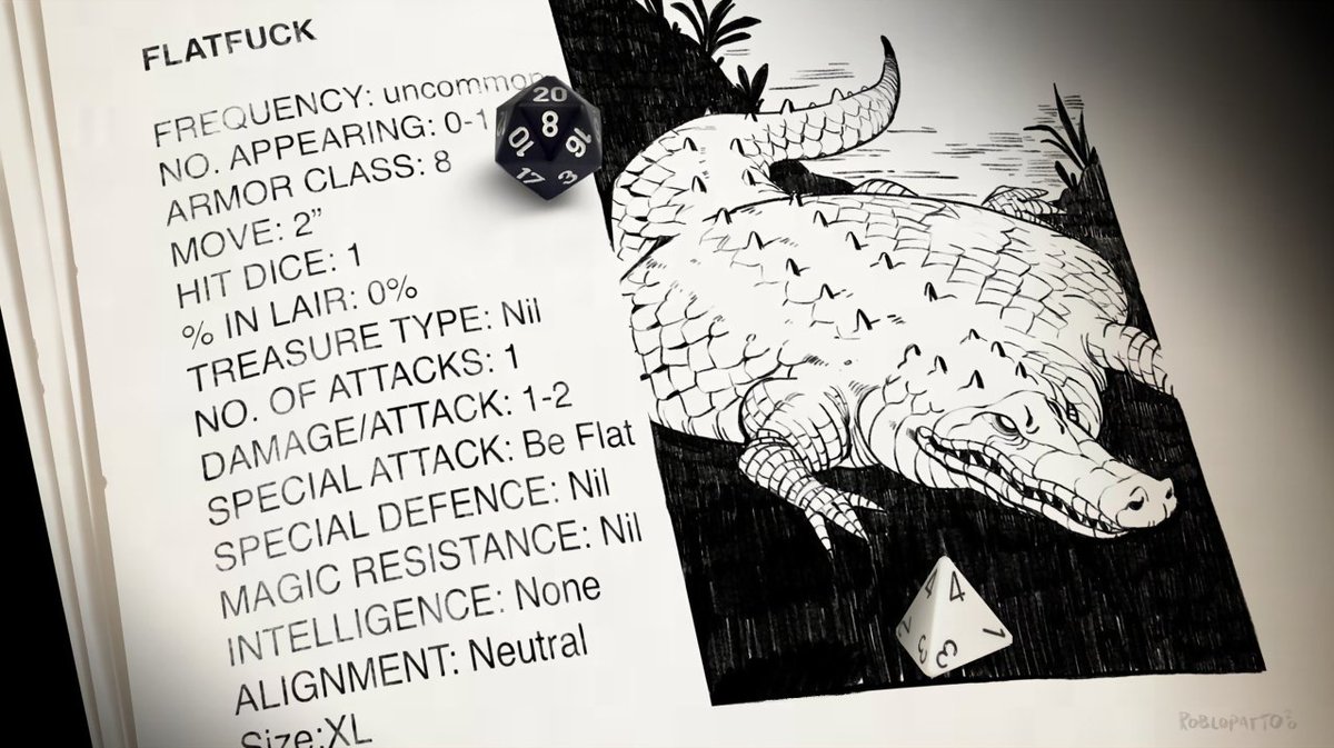 Rolled a 1 but that's okay, flattest number y'all