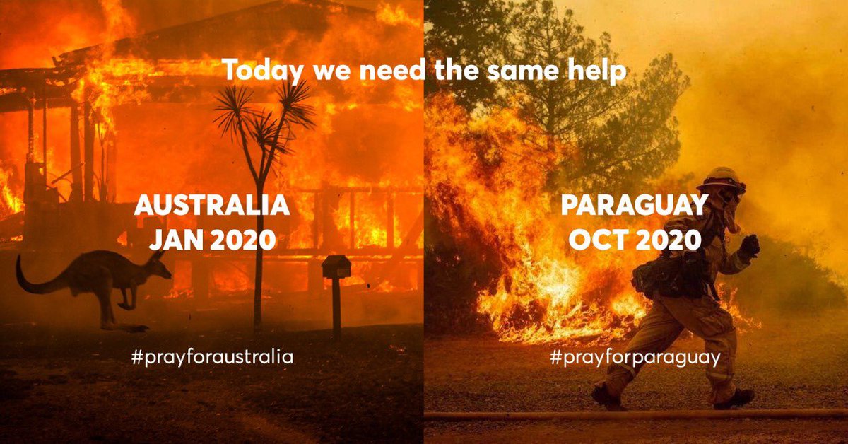 Hoy necesitamos la misma ayuda #ParaguaySeQuema #PrayforParaguay