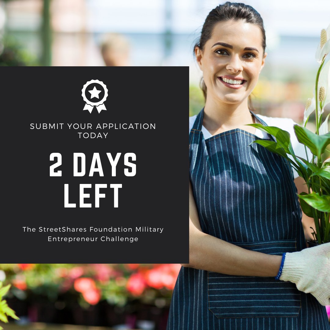 Just TWO days left to submit your application! 

Submit your application today!
hubs.ly/H0xmpSt0

#Veterans #entrepreneurship #award #accesstocapital #funding #philanthropy #grant #grantfunding #military #veteran #smallbusiness #entrepreneur #entrepreneurial