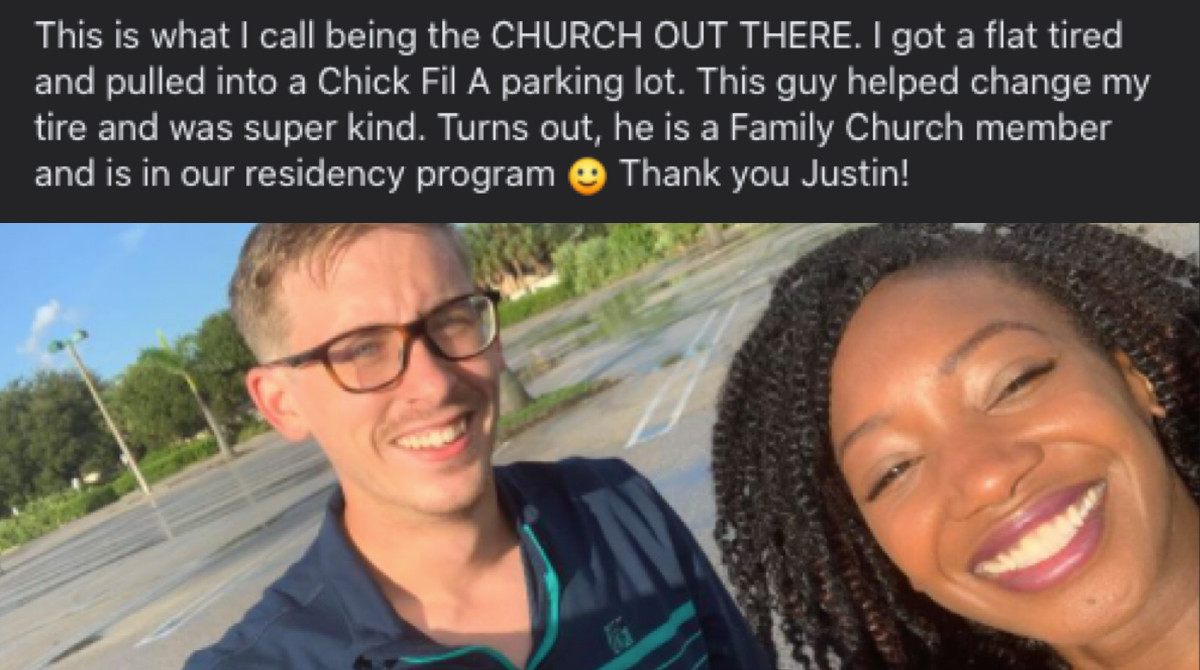 goFamilyChurch's tweet photo. Love that we know how to put the FAMILY in FAMILY CHURCH. This is what family is all about. #loveourneighbors #churchoutthere https://t.co/XM4ev3wEXo