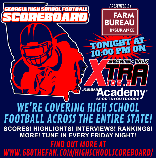 680TheFan's tweet photo. Georgia High School Football Scoreboard TONIGHT on @Xtra1063!
📻1230AM/1063FM
🔗https://t.co/KfKzFiYGqg
📱Download The App
@680FNF #680FNF https://t.co/WLRRJiTv25