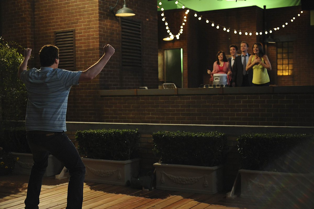 OfficialHIMYM's tweet photo. Here's your sign to take that metaphorical leap! https://t.co/d5tUWYrP1I