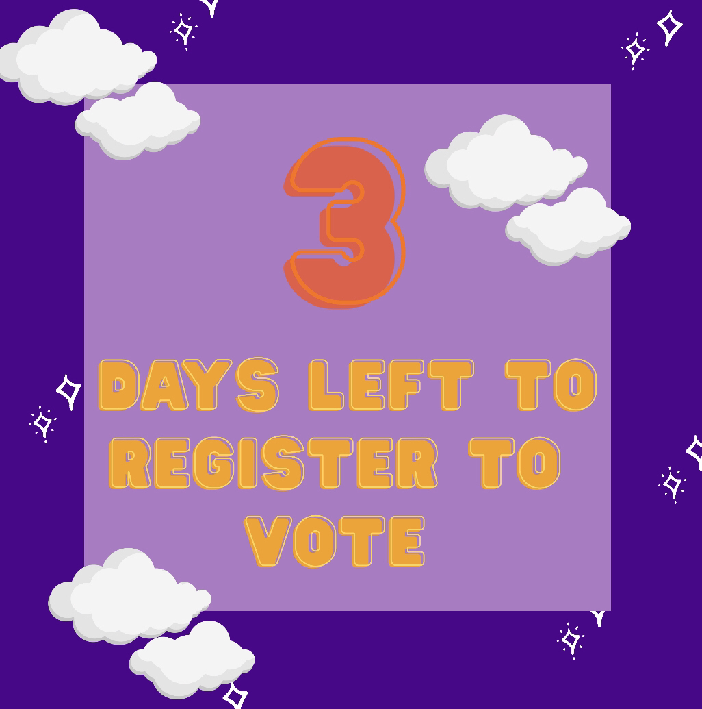 FuerteAZ's tweet image. There’s only 3 days left until the voter registration deadline! Make sure you’re registered to vote by October 5th. Register here: servicearizona.com/VoterRegistrat…
#vote #azvote #election #2020election #az