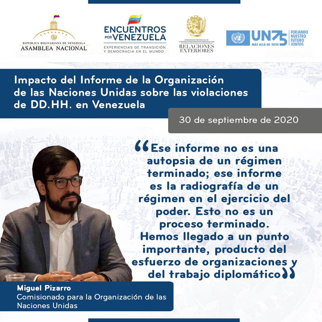 comision_DC's tweet photo. "Ese informe no es una autopsia de un régimen terminado; ese informe es la radiografía de un régimen en el ejercicio del poder. Esto no es un proceso terminado..."
_
Miguel Pizarro (@Miguel_Pizarro)
Comisionado para la Organización de las Naciones Unidas.

#EncuentrosPorVenezuela https://t.co/9102j0qMiK